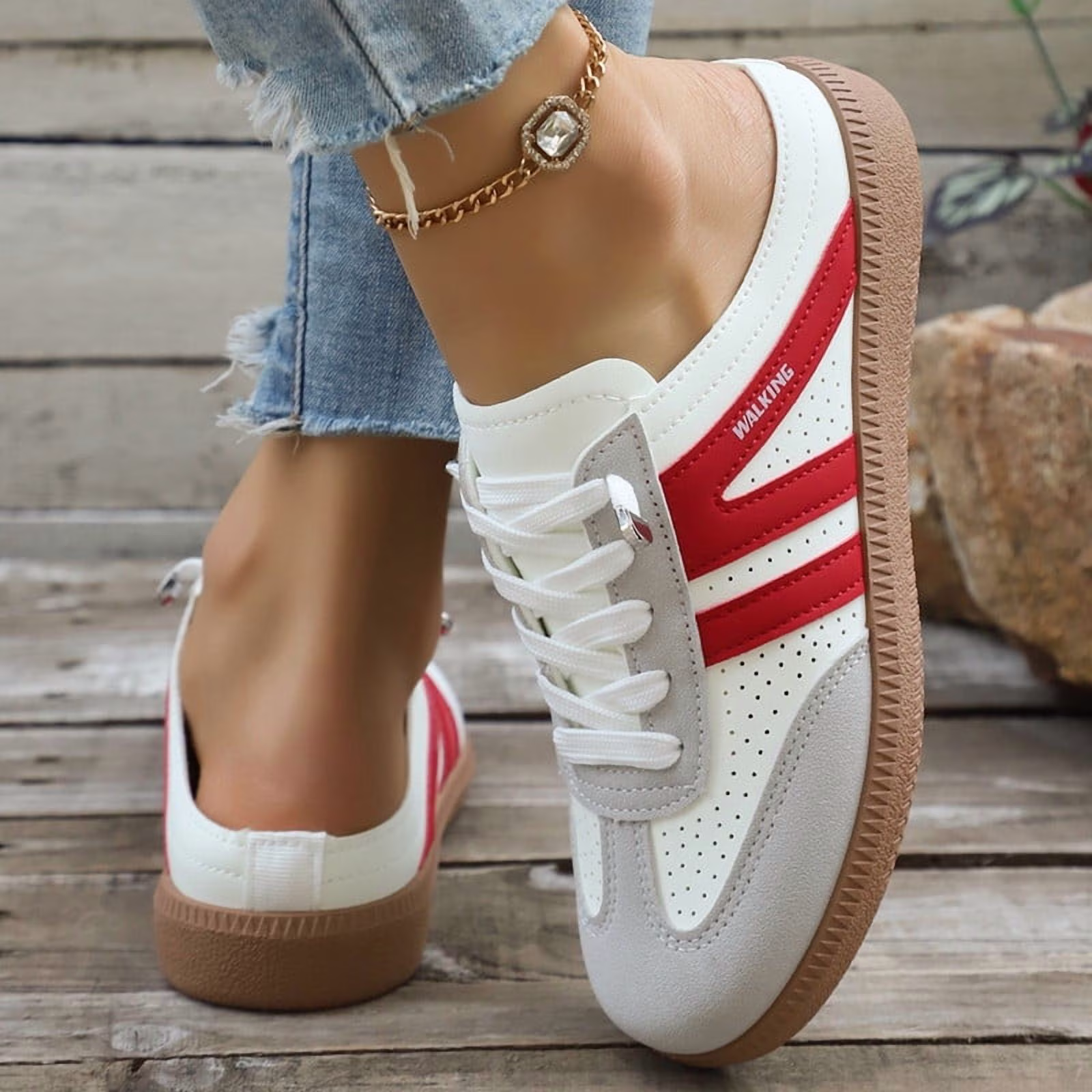 Women's Casual Slip-On Stylish Retro Sneakers