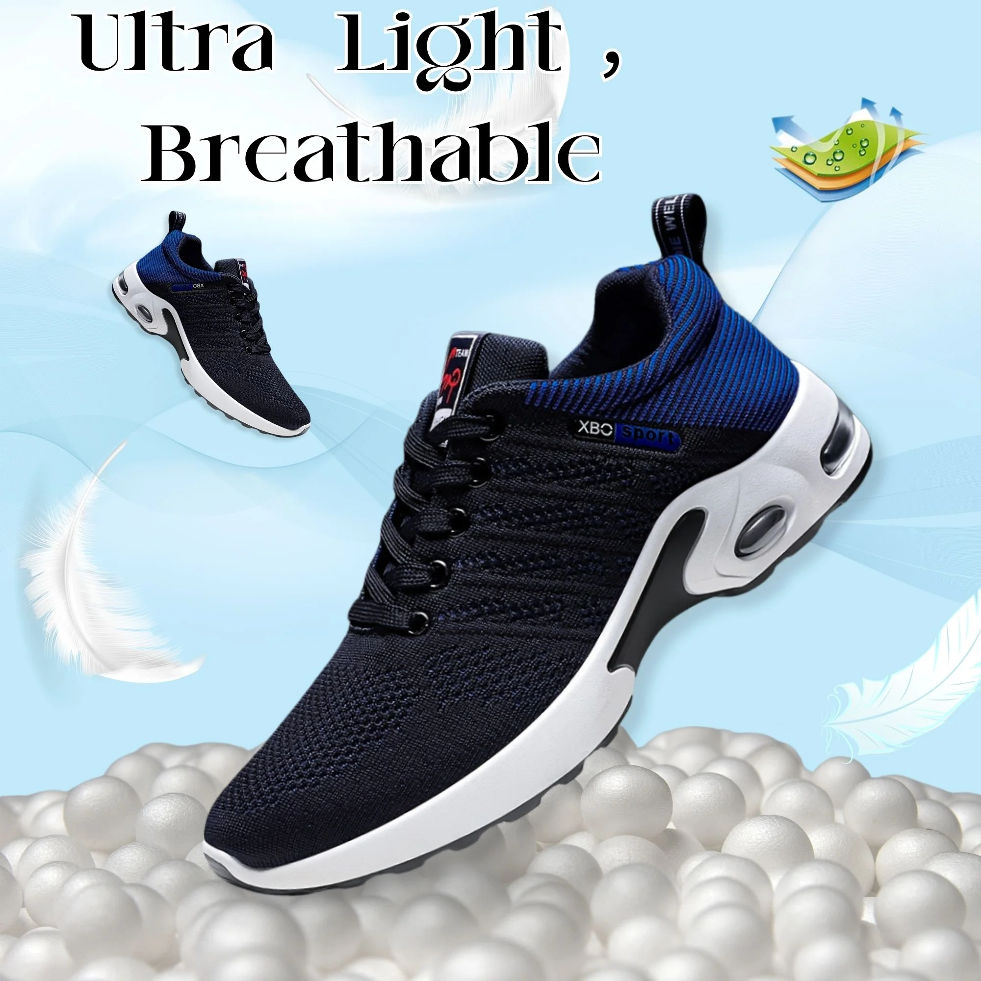  Comfort Men's Sneakers - Lightweight Athletic Running Shoes