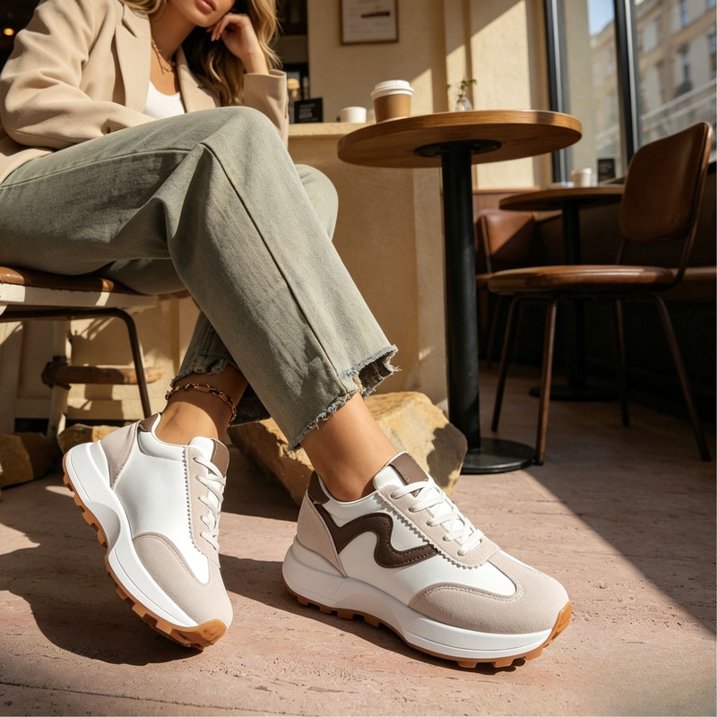 Lightweight Non-Slip Platform Sneakers for Women