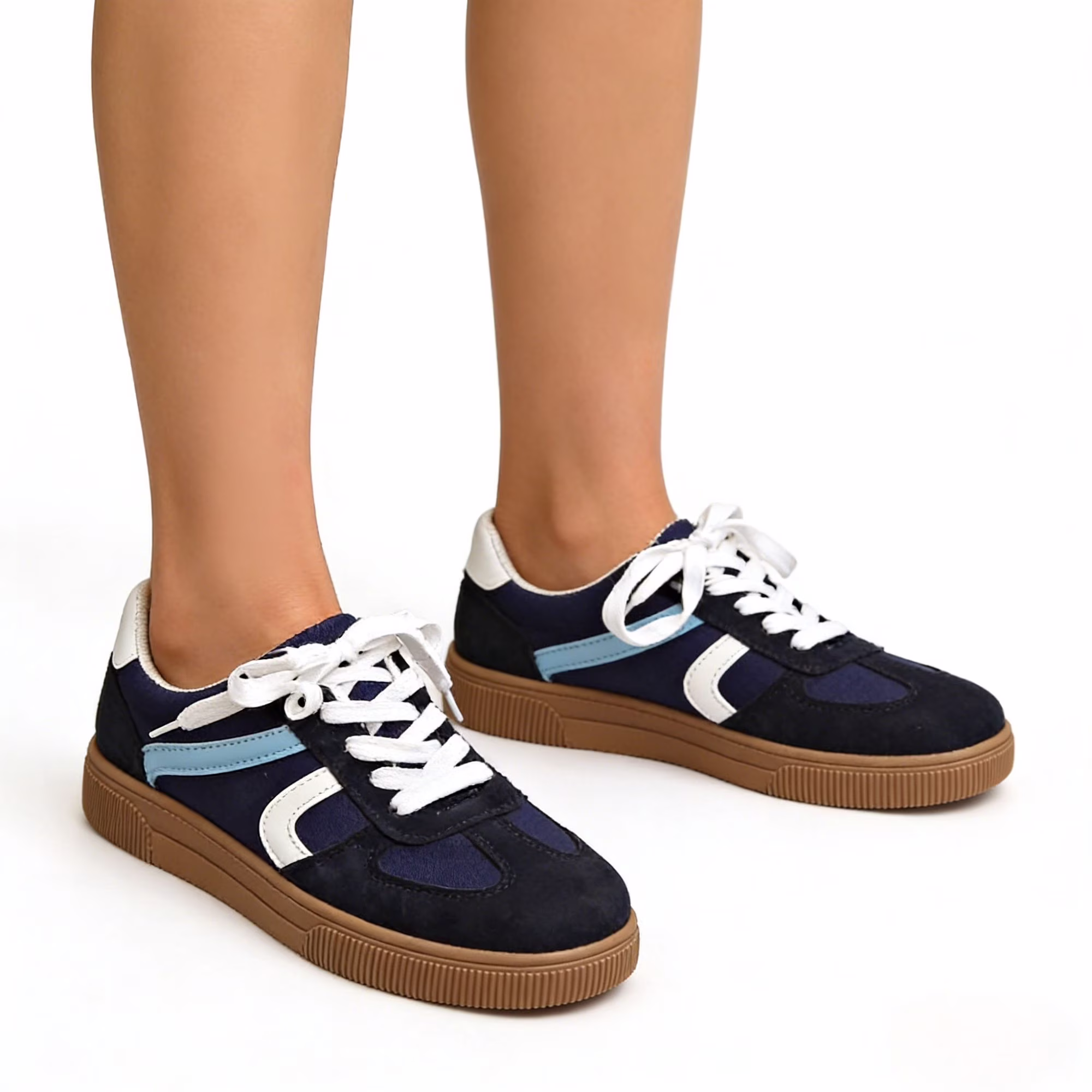 Women's Suede Leather Retro Fashion Sneakers