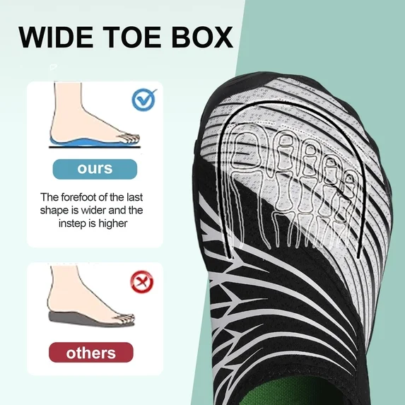 Barefoot Waters Shoes for Women Men Upgrade Wide Toe Box Voyabarefoot Hiking Shoes 