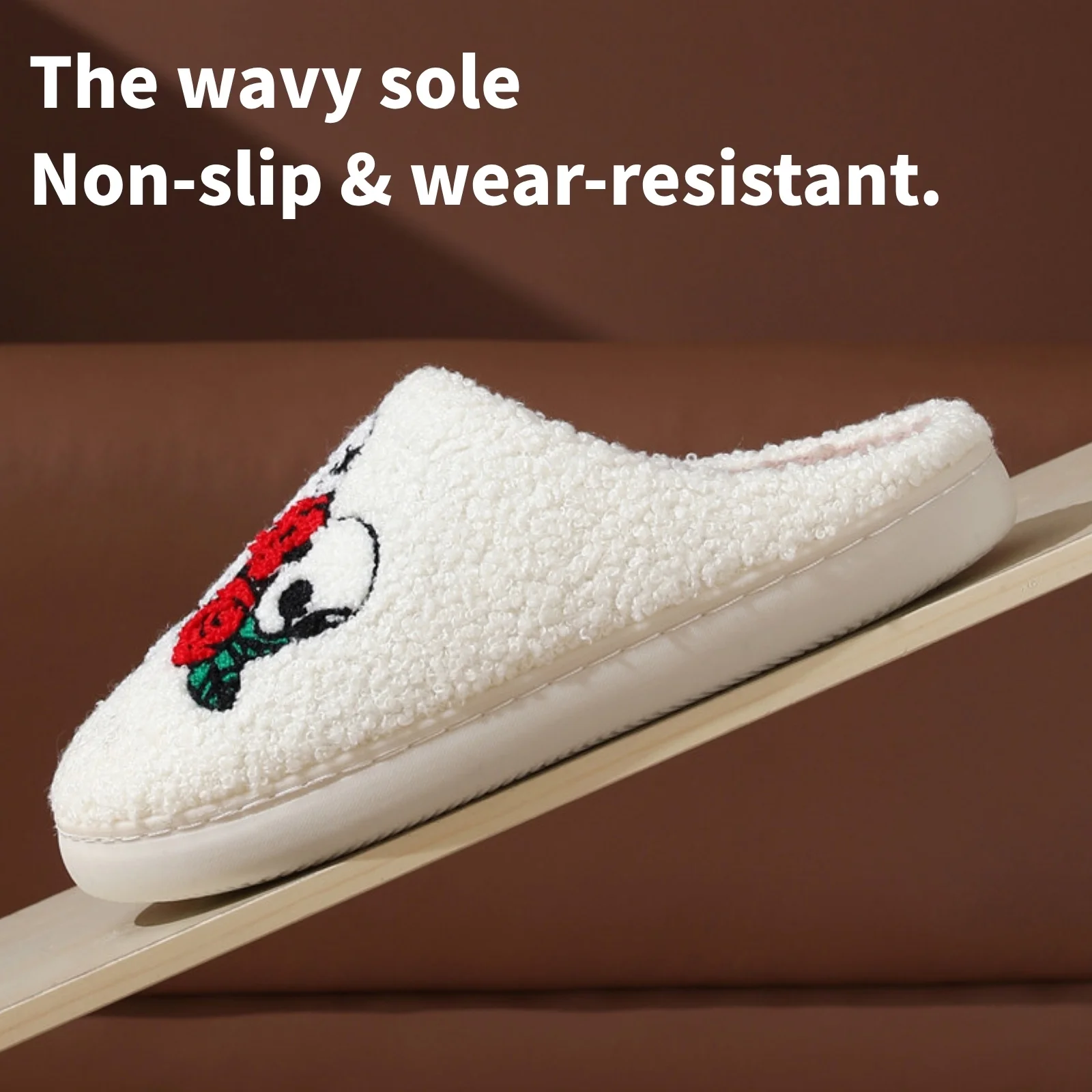 Soft Plush Halloween Slippers for Women and Men