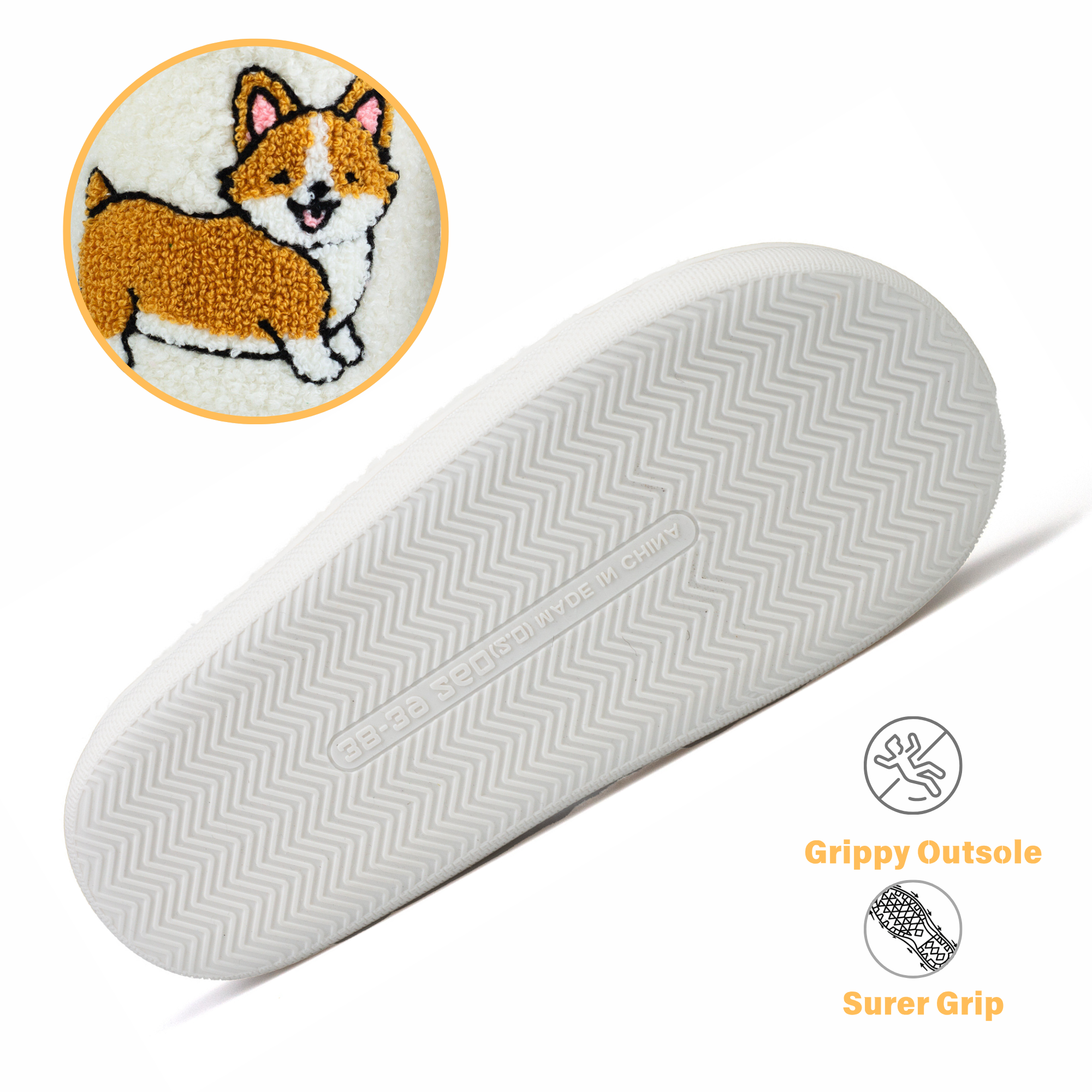 Fluffy House Slippers for Women and Men Non-slip Fuzzy Flat Slides