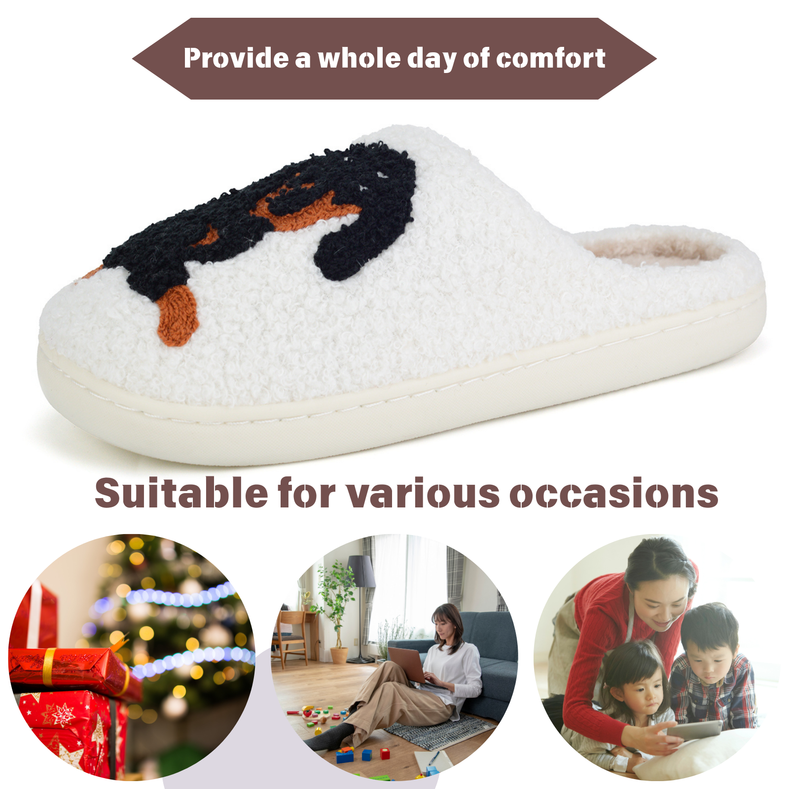 Cute Animal Puppy Butterfly Dogs Slippers