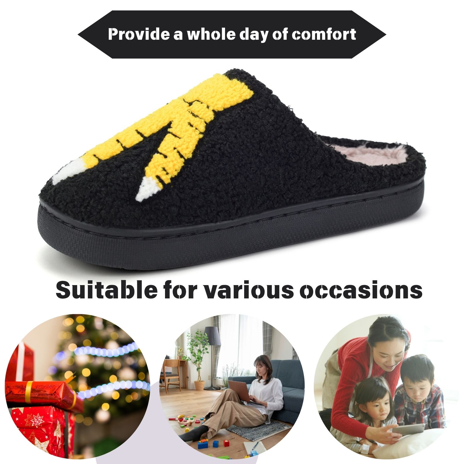 BERANMEY Cute Animal Puppy Butterfly Dogs Slippers