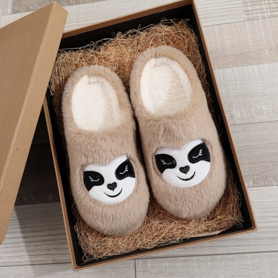 Cute Animal Slippers for Womens Mens Fuzzy 11D Cartoon Womens Slippers