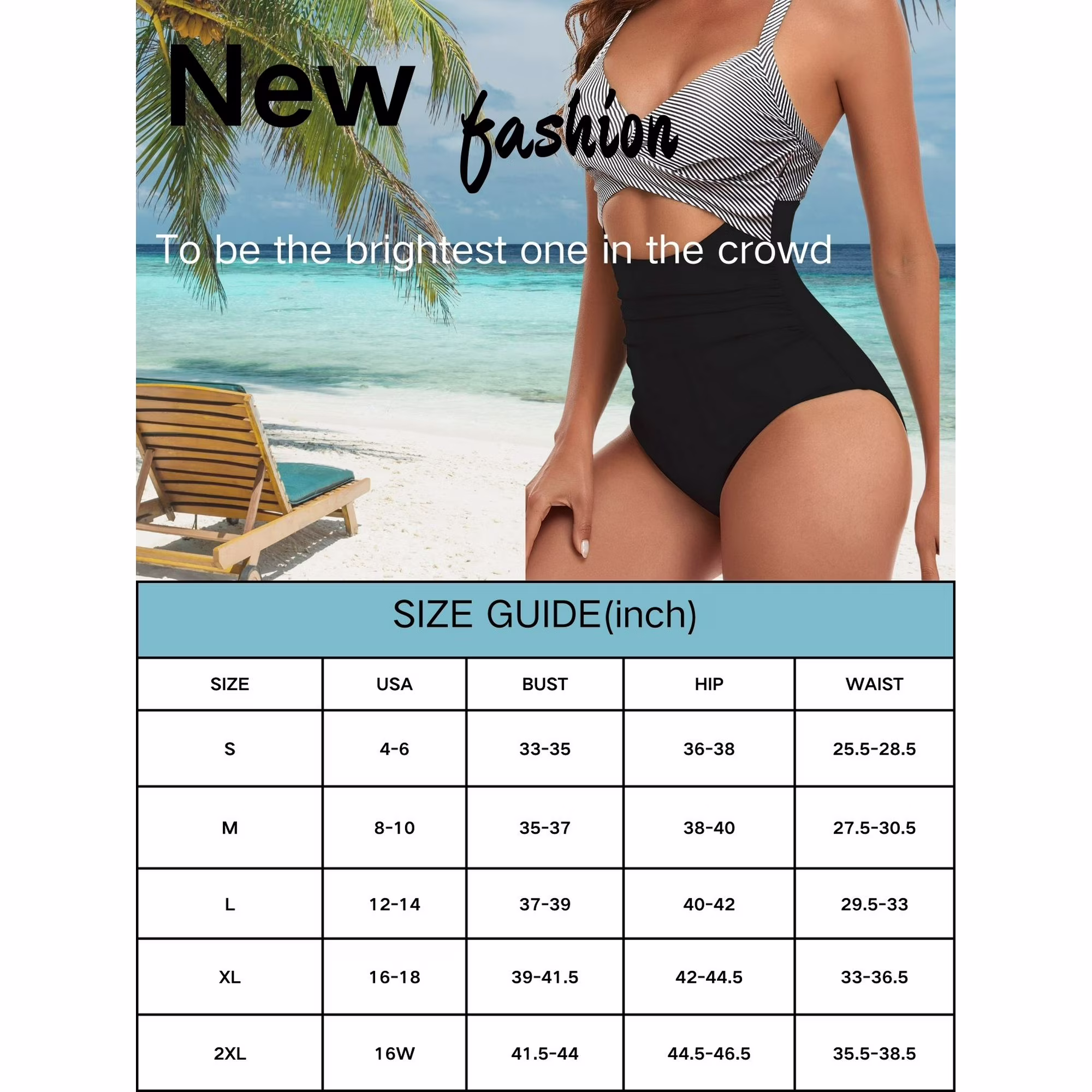 Sexy Tummy Control One Piece Swimsuit for Women 