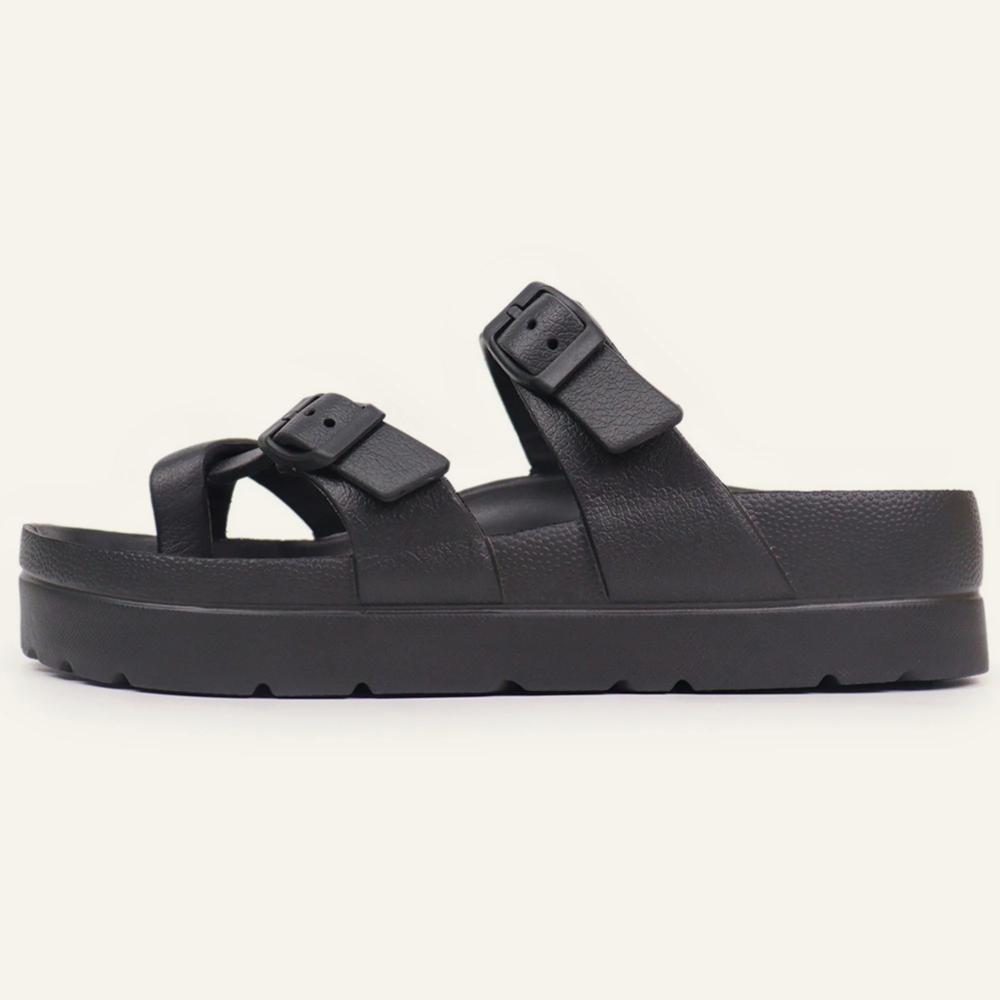 BERANMEY Women’s Arch‑Support Platform Flip Flops