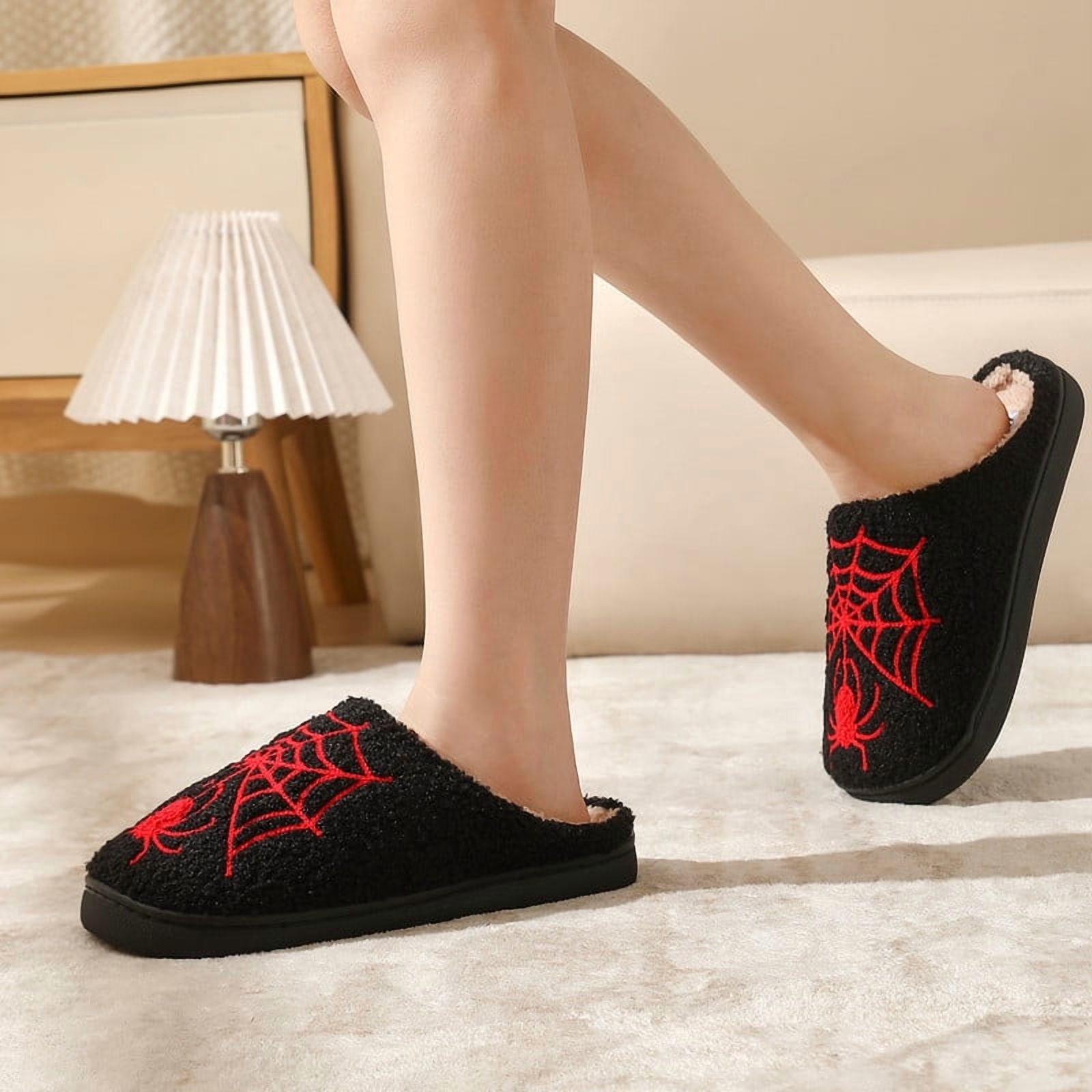 Halloween Slippers for Women and Men RedSpider