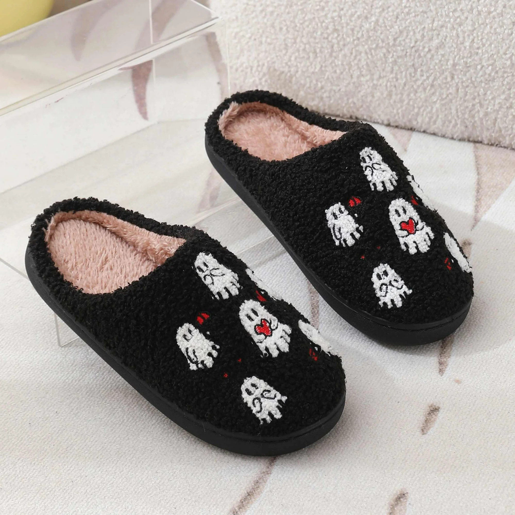 Cute Halloween Slippers for Women Perfect Soft Plush Comfy