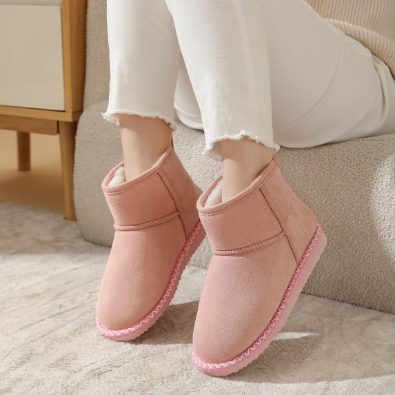 Cozy Womens Ankle Boots Slip On Mini Ankle Snow Boots for Women and Men