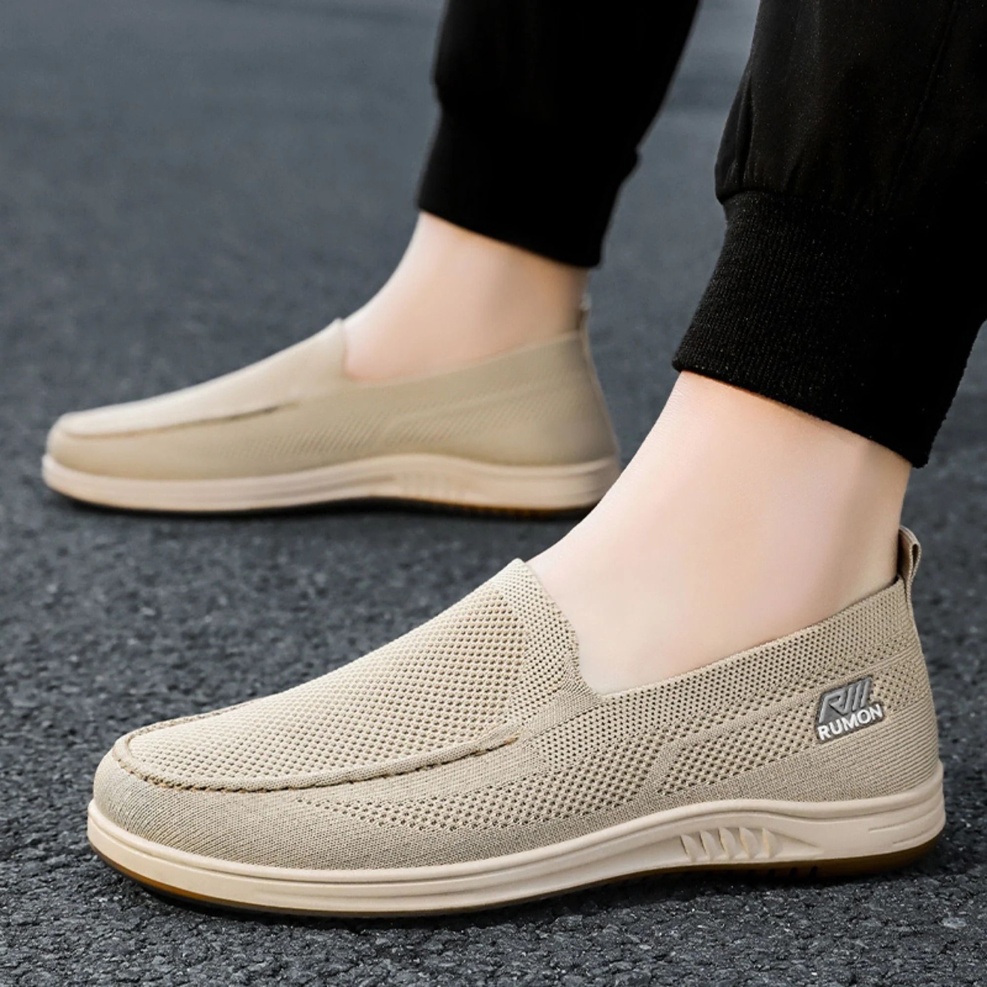 BERANMEY Mens Mesh Casual Sneakers Shoes Lightweight Slip on 