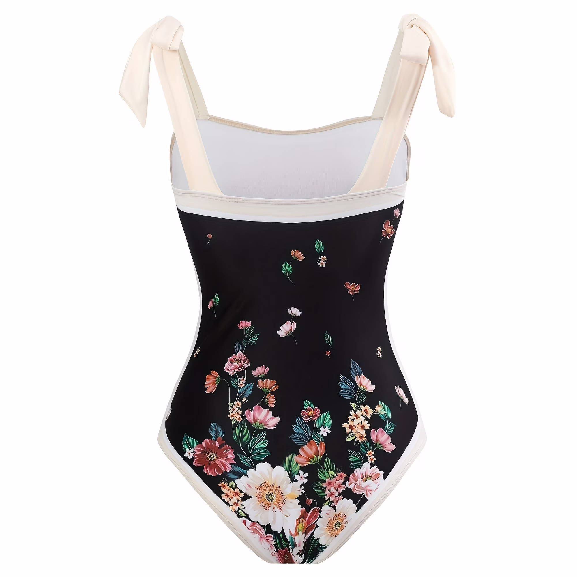 Women's One Piece Swimsuit with Cover up Beach Skirt Sarong