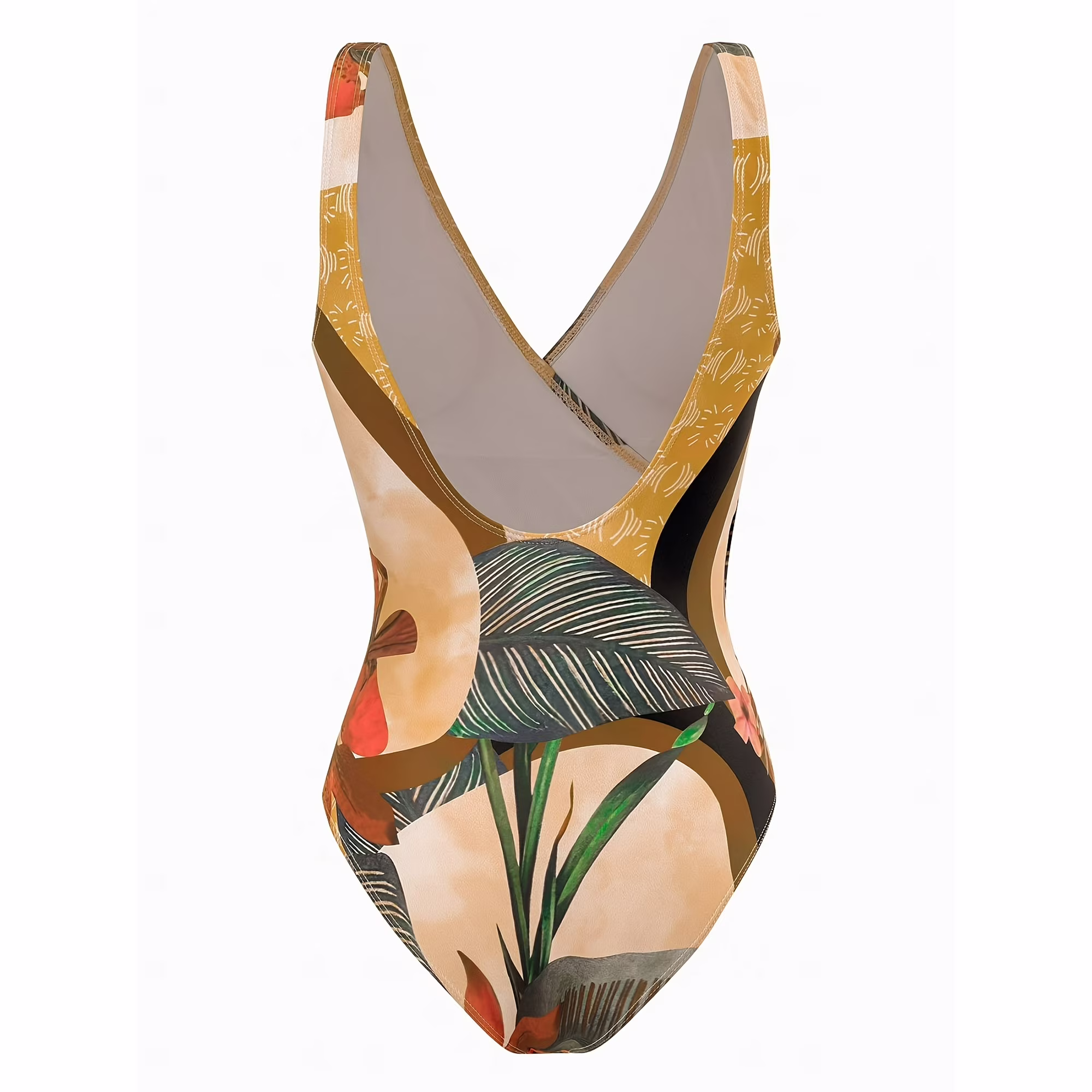 Women's One Piece Swimsuit with Cover up Beach Skirt Sarong