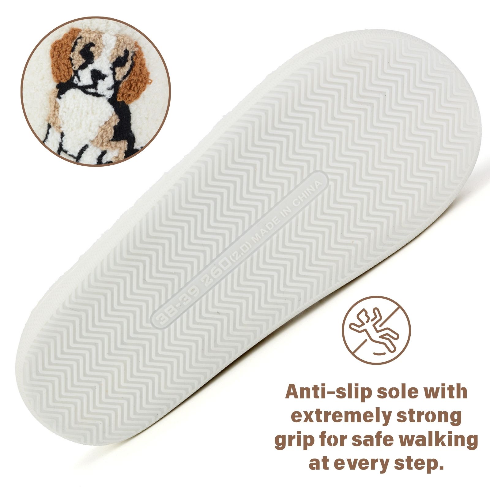 BERANMEY Cute Animal Puppy Butterfly Dogs Slippers