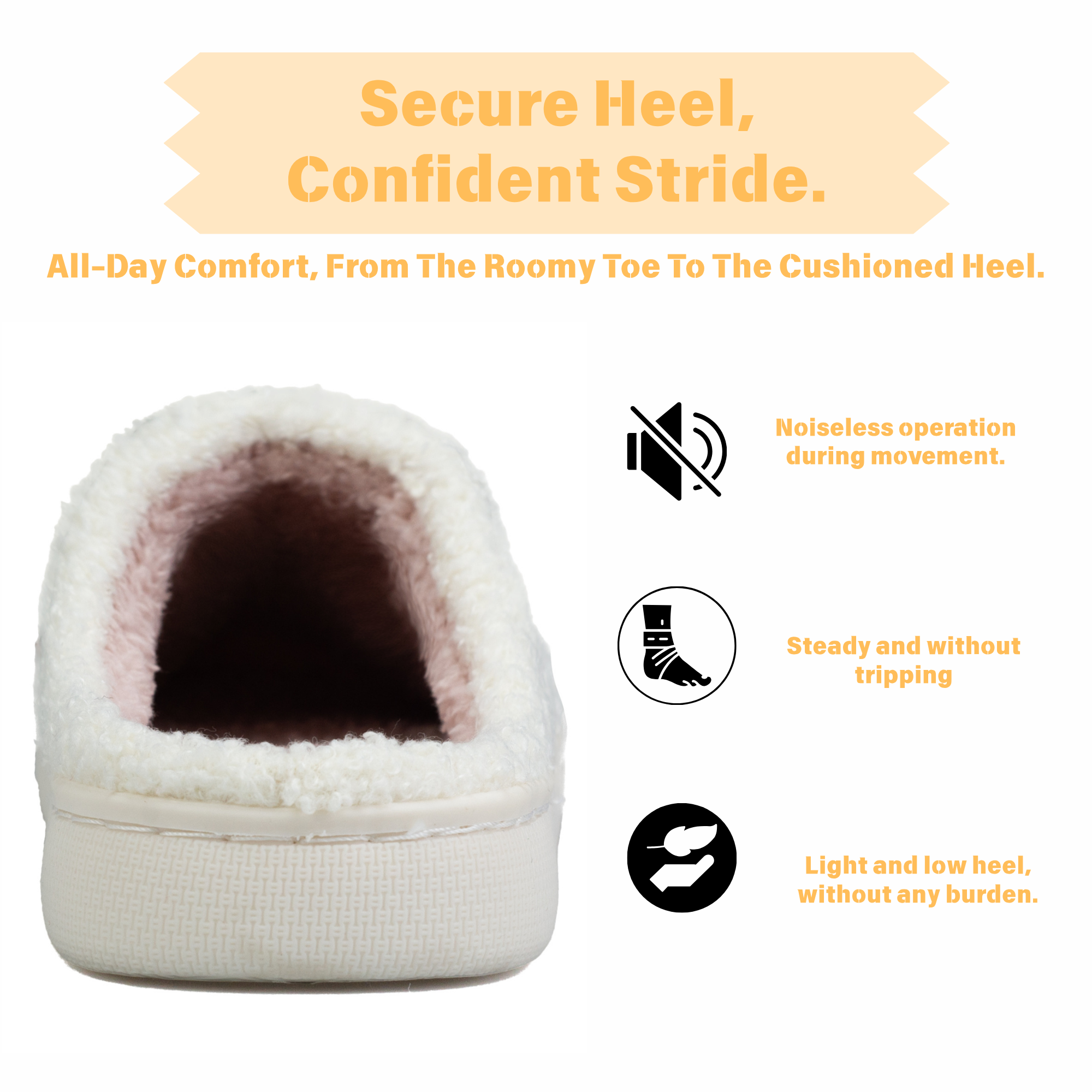 Fluffy House Slippers for Women and Men Non-slip Fuzzy Flat Slides