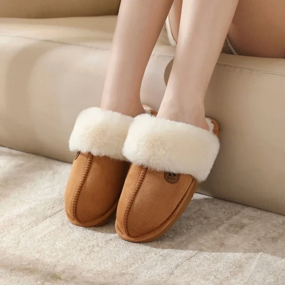 Cozy Slippers for Women Men Warm Fuzzy Womens Slippers