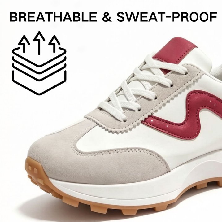 Lightweight Non-Slip Platform Sneakers for Women