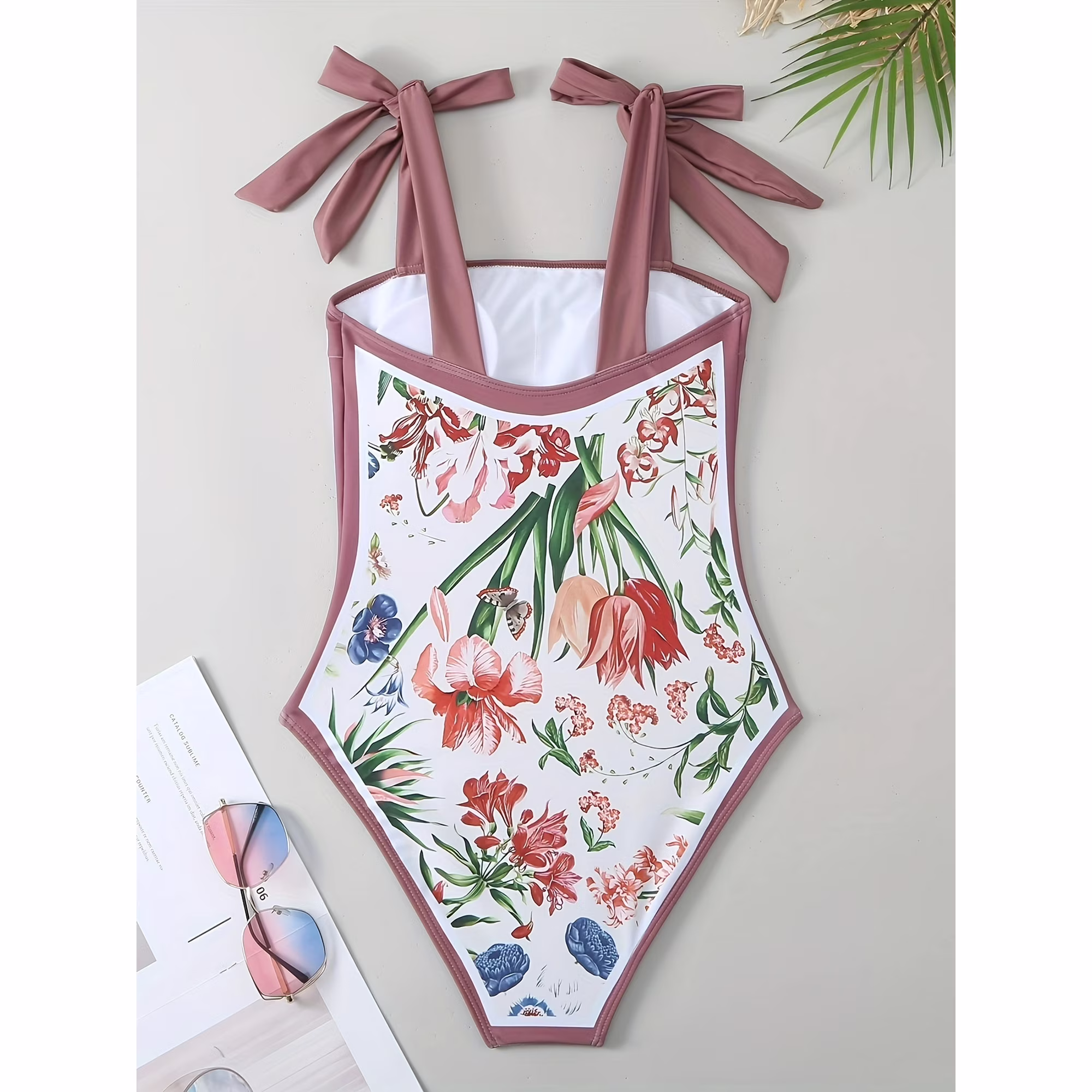 Women's One Piece Swimsuit with Cover up Beach Skirt Sarong