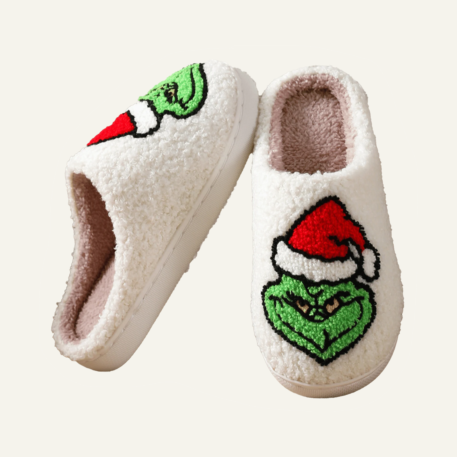 Christmas Reindeer Slippers  Plush Warm