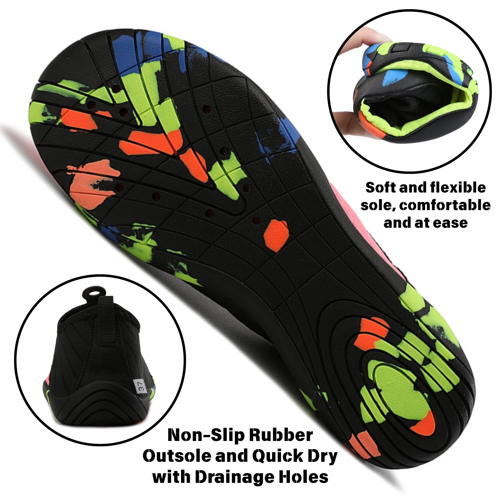 BERANMEY Barefoot Shoes for Women Men Wide Toe Box Water Shoes Quick-Dry 