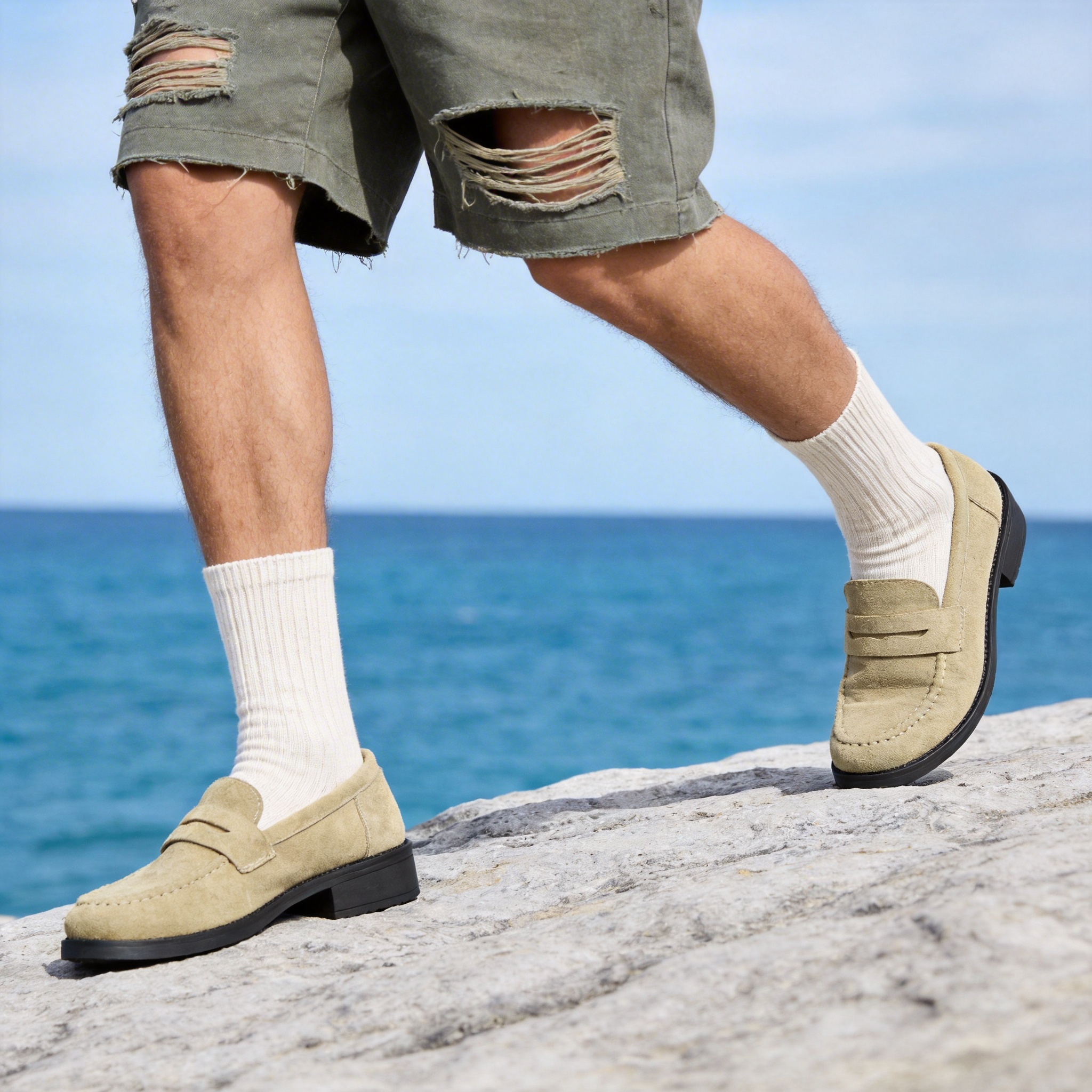 BERANMEY Loafers for Women Platform Slip-On