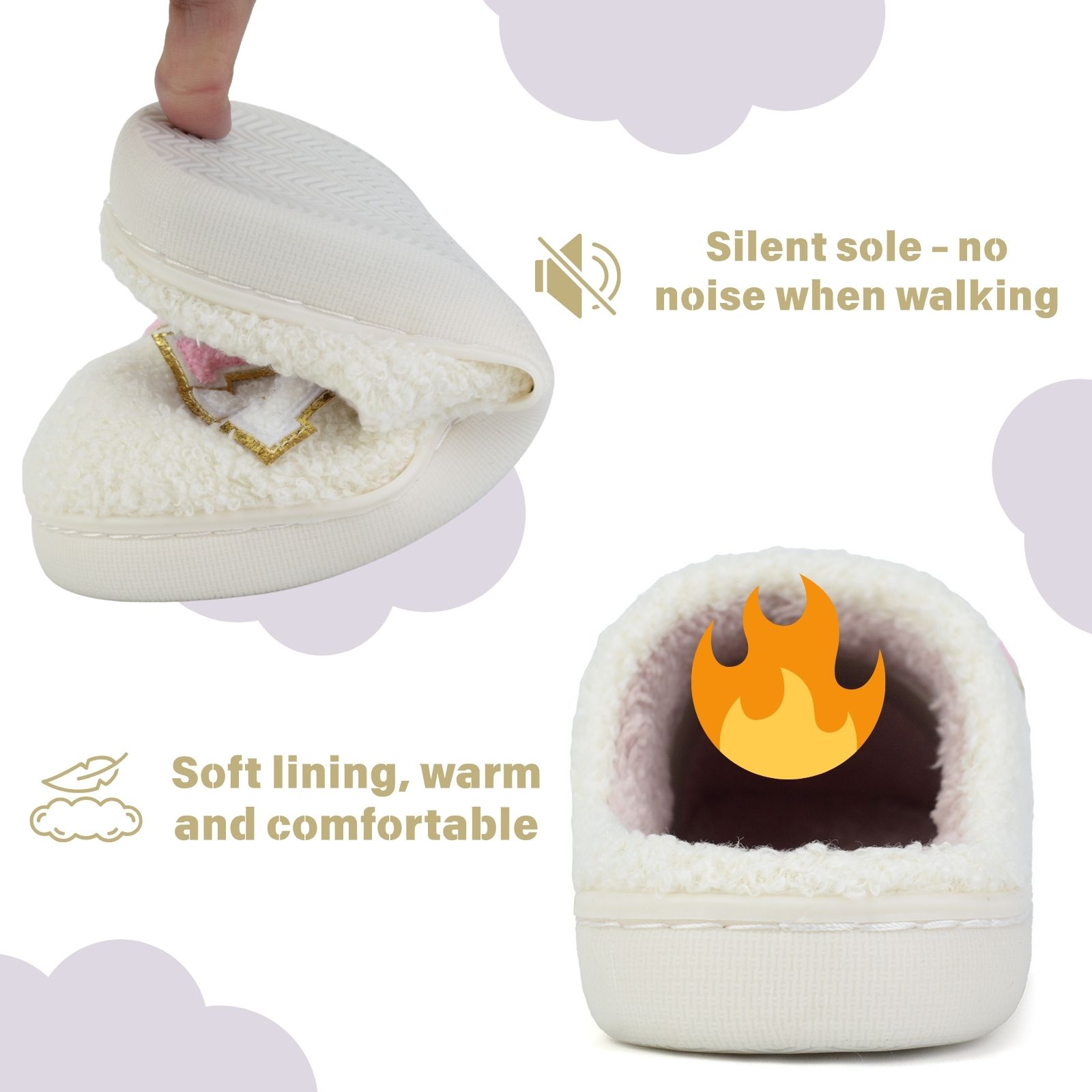  MAMA Bear Slippers for Women Warm Memory Foam