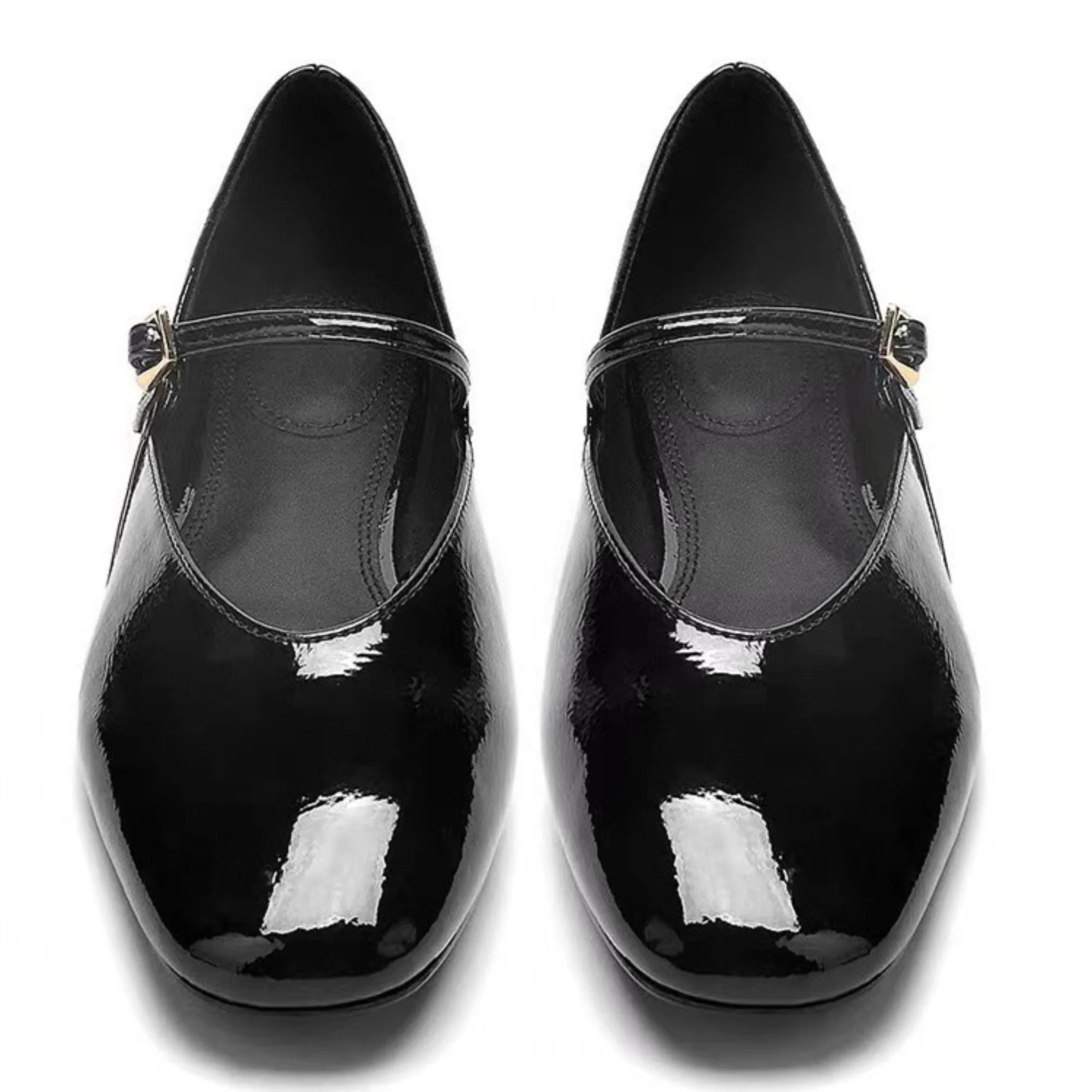  Mary Jane Ballet Slippers for Women Square Toe