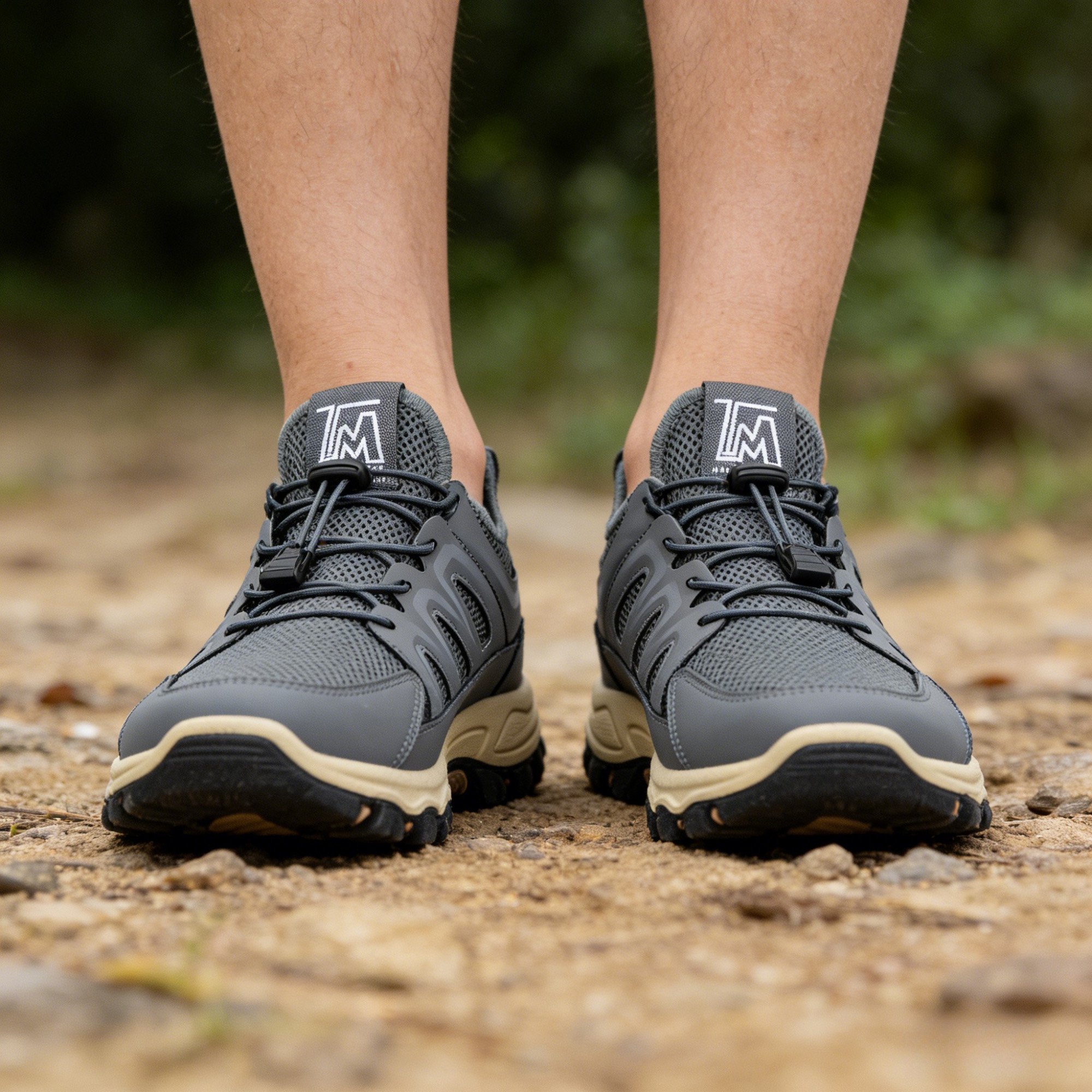 Men's Breathable Wide Hiking Walking Shoes for Travel Commute