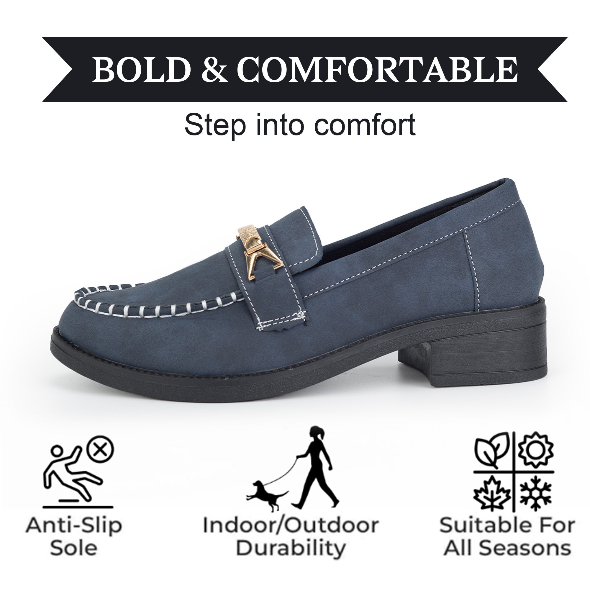 Women's Stylish Slip-On Loafers for All-Day Comfort