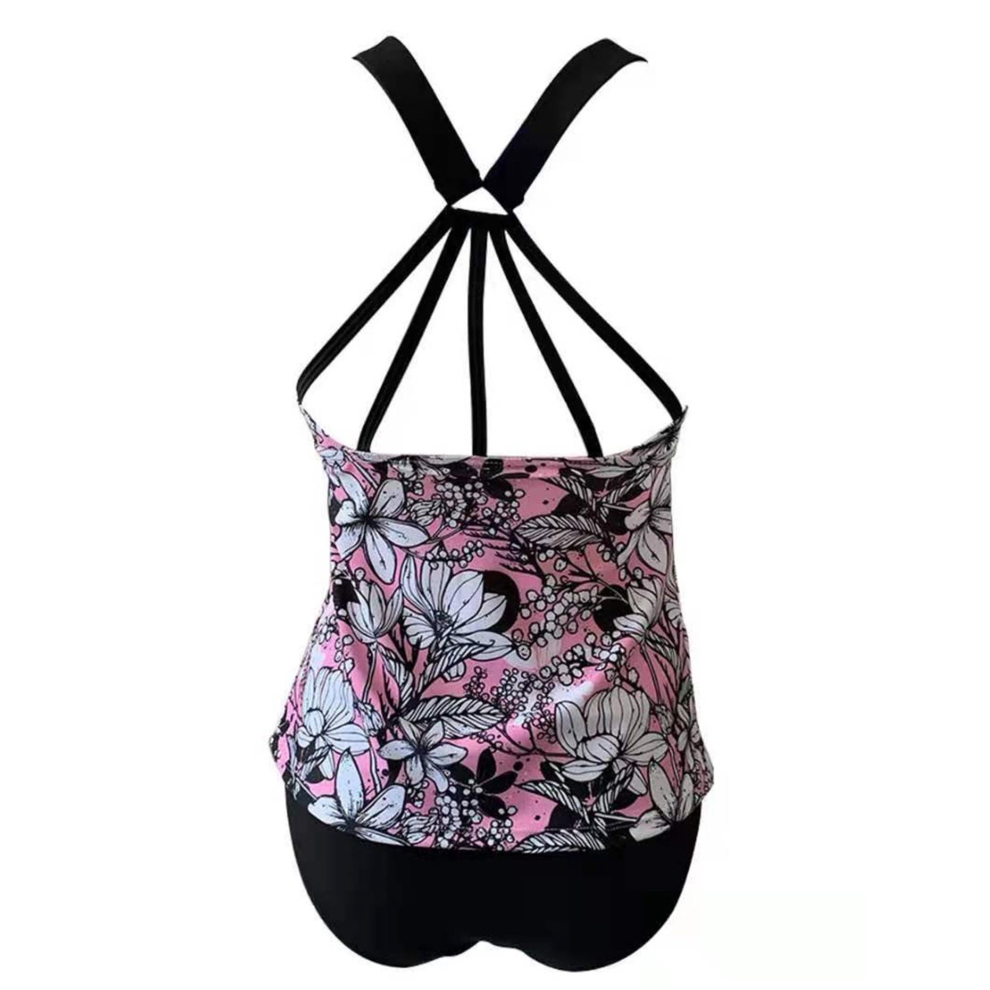 Floral Print Two Piece Tankini Swimsuits for Women 