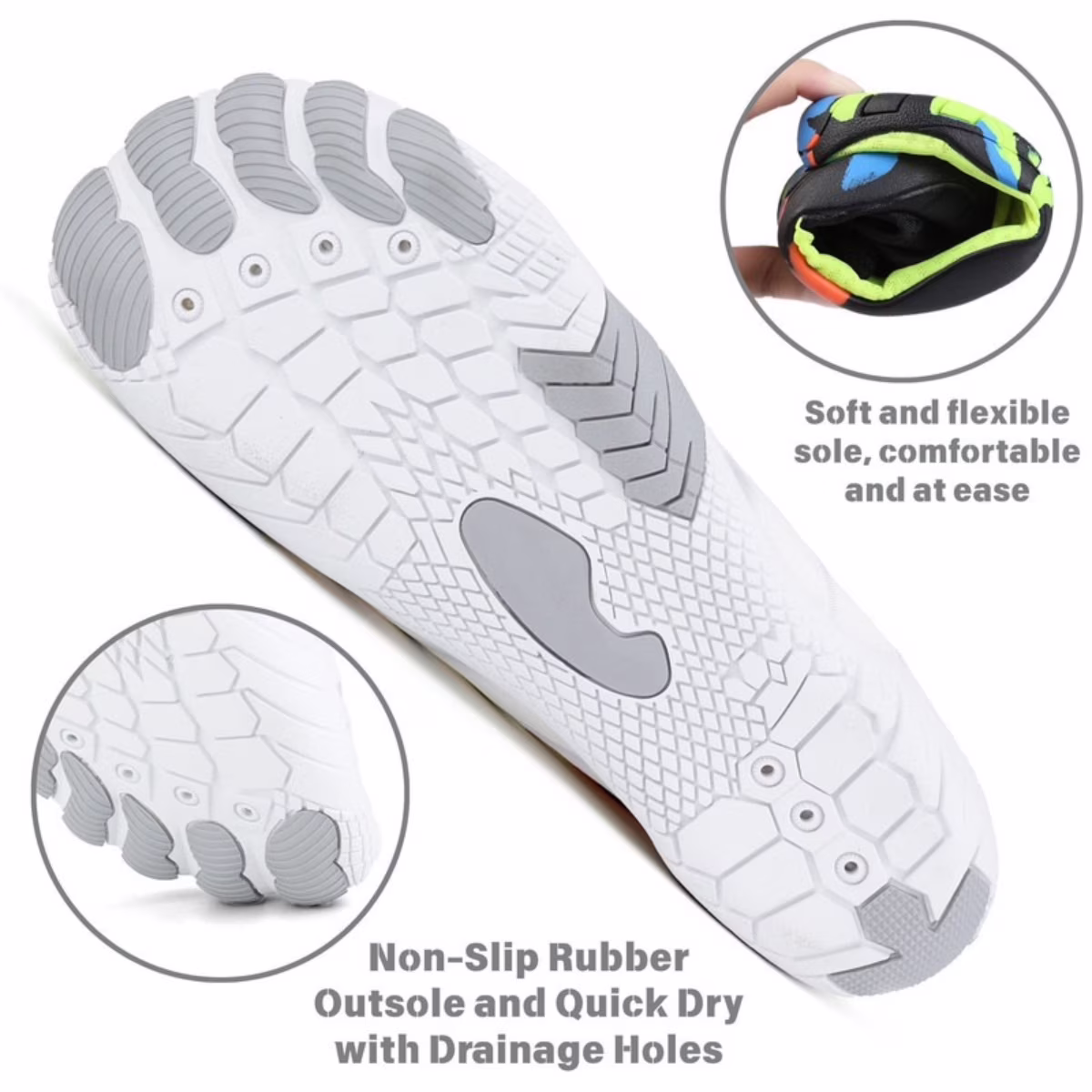 Women's Lightweight Sport Barefoot Shoes for Swim Beach