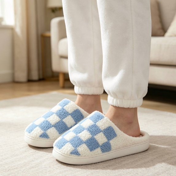 House Slippers for Women & Men Slip on Womens Slippers