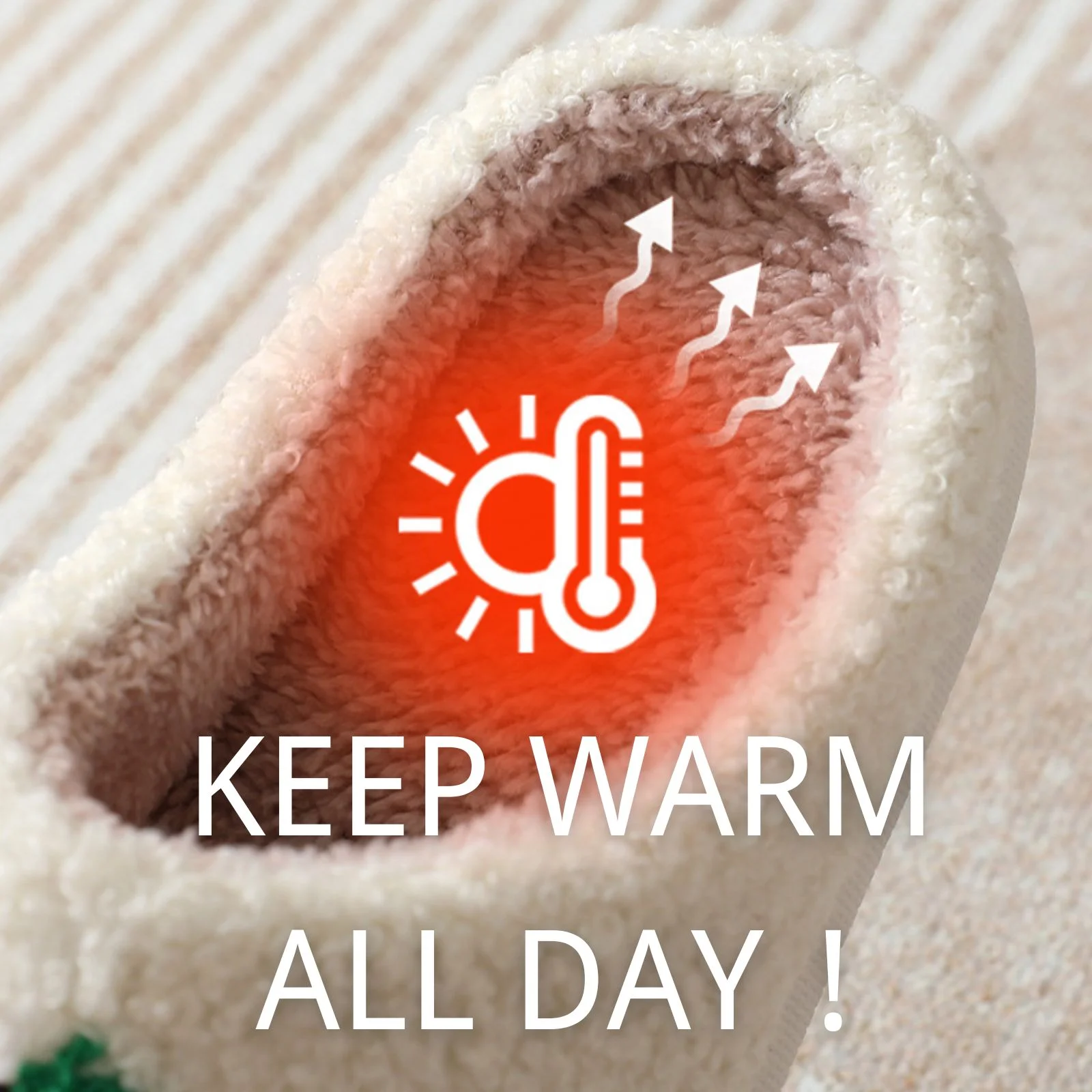 Cute Cartoon Flower Slippers Soft Plush Comfy Warm 