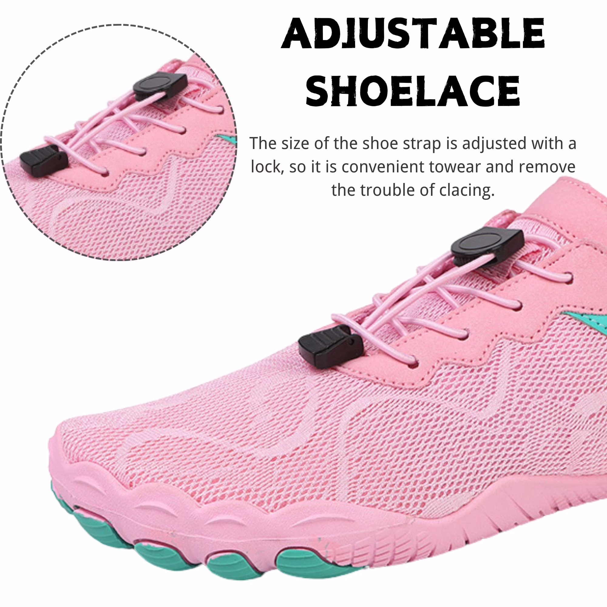Women's Lightweight Sport Barefoot Shoes for Swim Beach