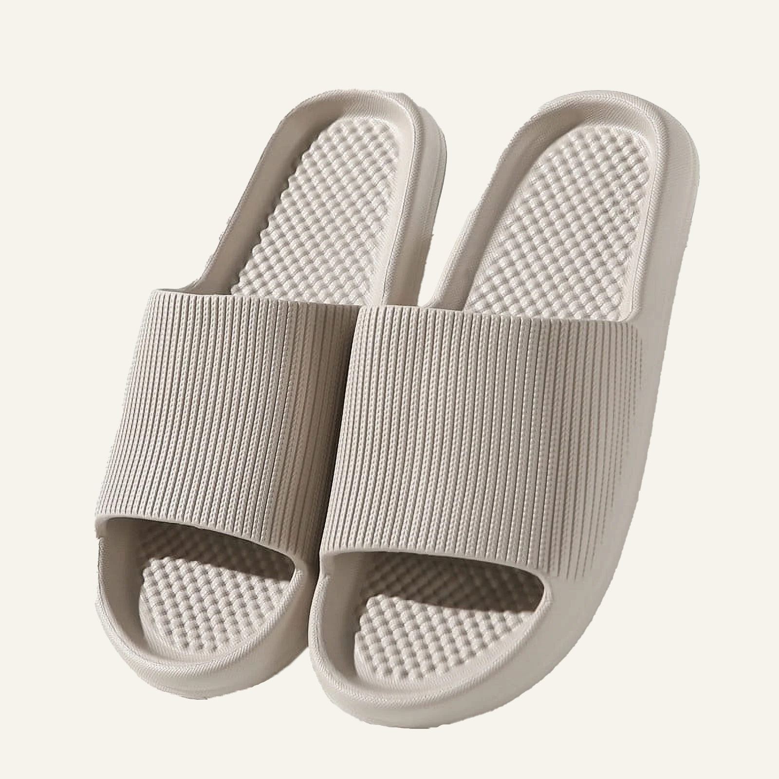 ,Couple Slippers Cloud Slides Soft Thick Sole