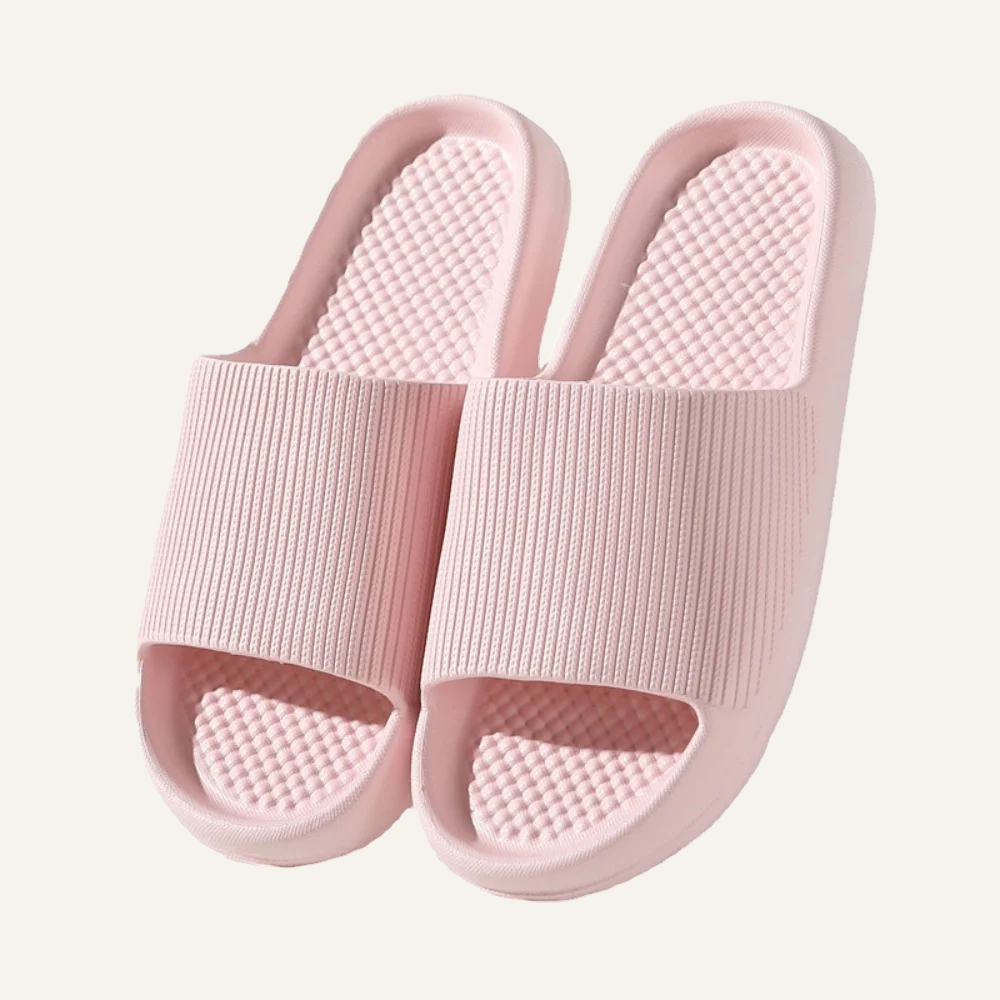 ,Couple Slippers Cloud Slides Soft Thick Sole