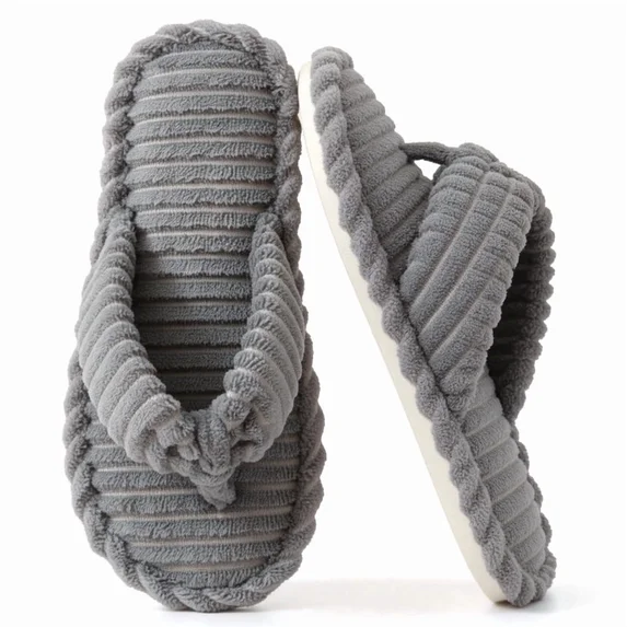 Cozy Open Toe Slippers for Women Men