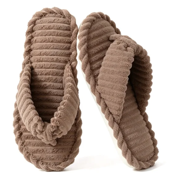 Cozy Open Toe Slippers for Women Men