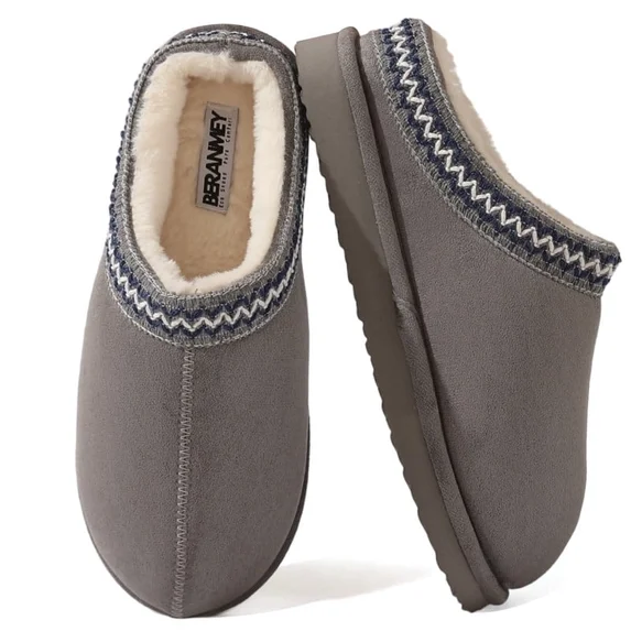 Cozy Women Slippers Platform Fuzzy Slippers for Womens and Mens Short Ankle Slippers 
