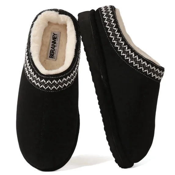 Cozy Women Slippers Platform Fuzzy Slippers for Womens and Mens Short Ankle Slippers 