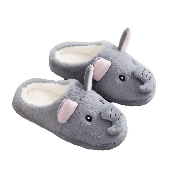 Cute Animal Slippers for Womens Mens Fuzzy 11D Cartoon Womens Slippers