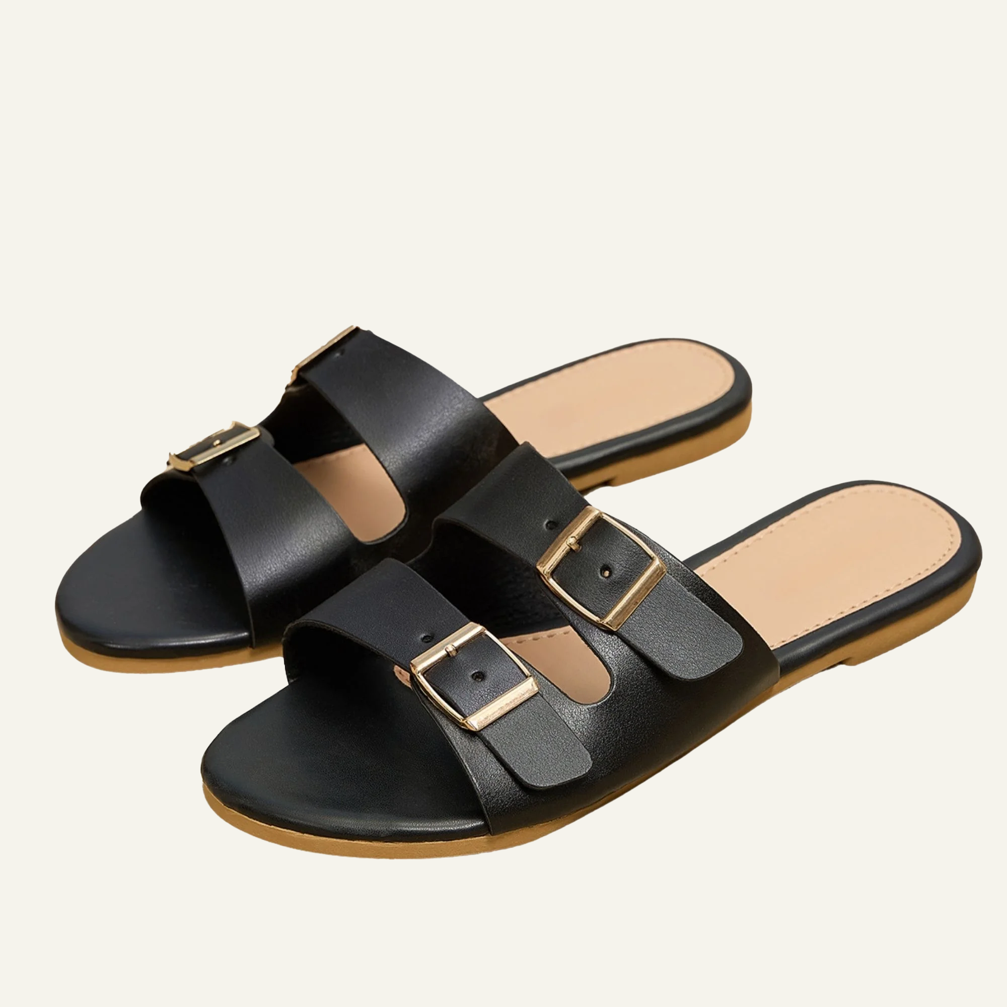  Double Buckle Adjustable Straps Sandals