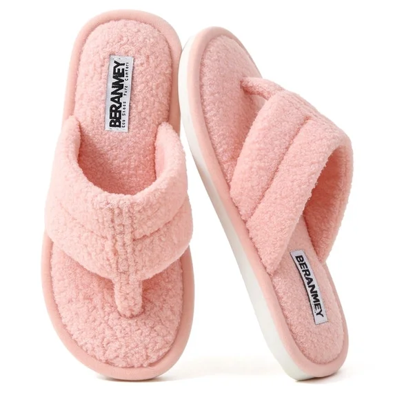 Flip Flop Slippers for Women Men Cozy Throng Open Toe Womens Slippers 