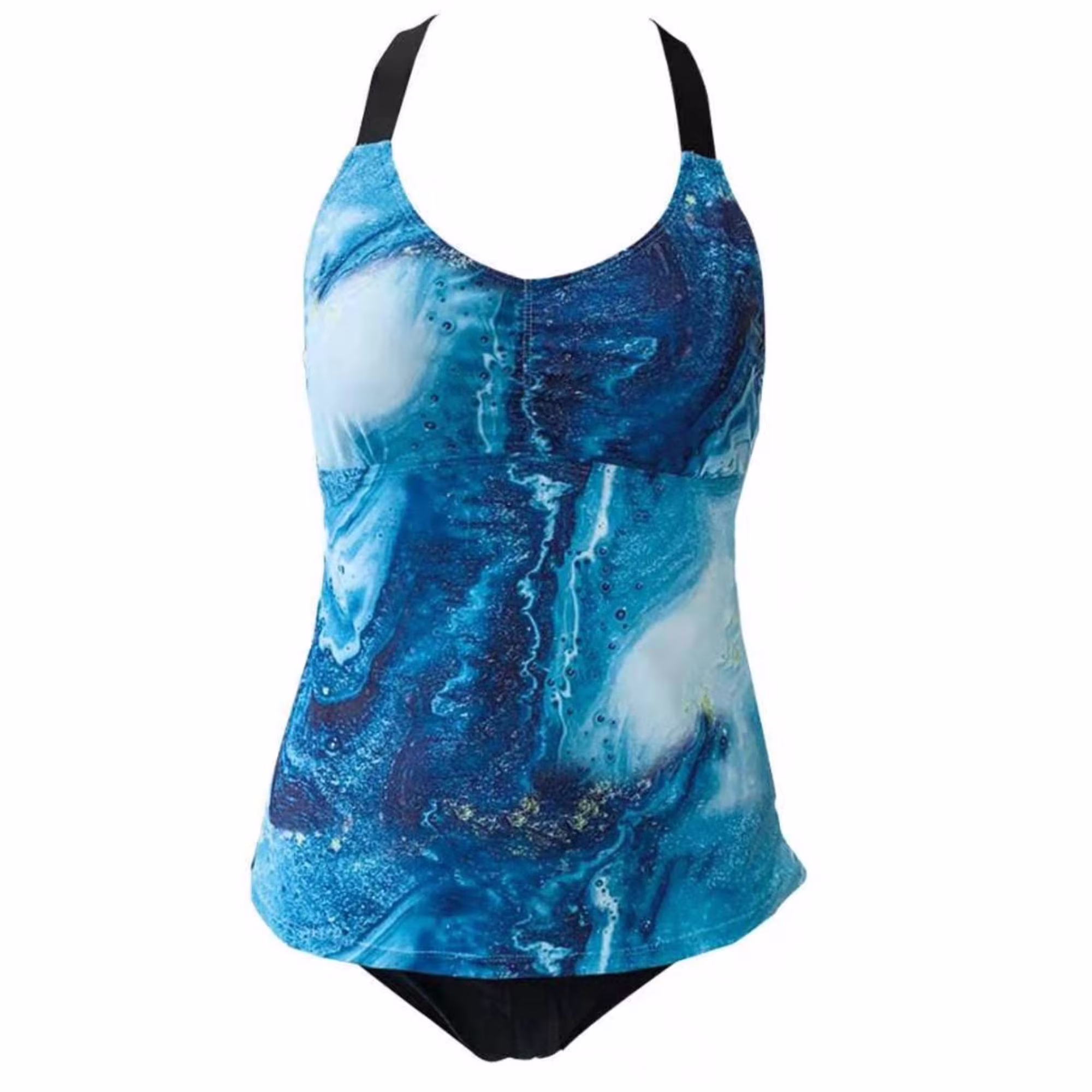 Floral Print Two Piece Tankini Swimsuits for Women 