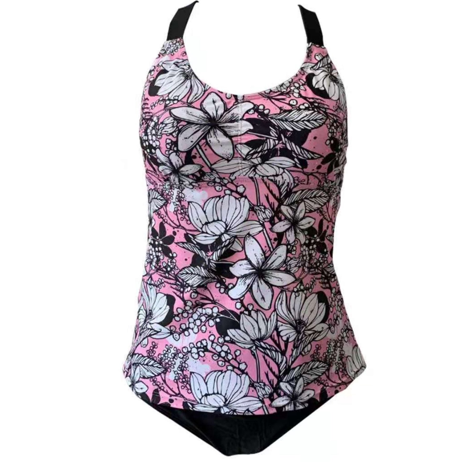 Floral Print Two Piece Tankini Swimsuits for Women 