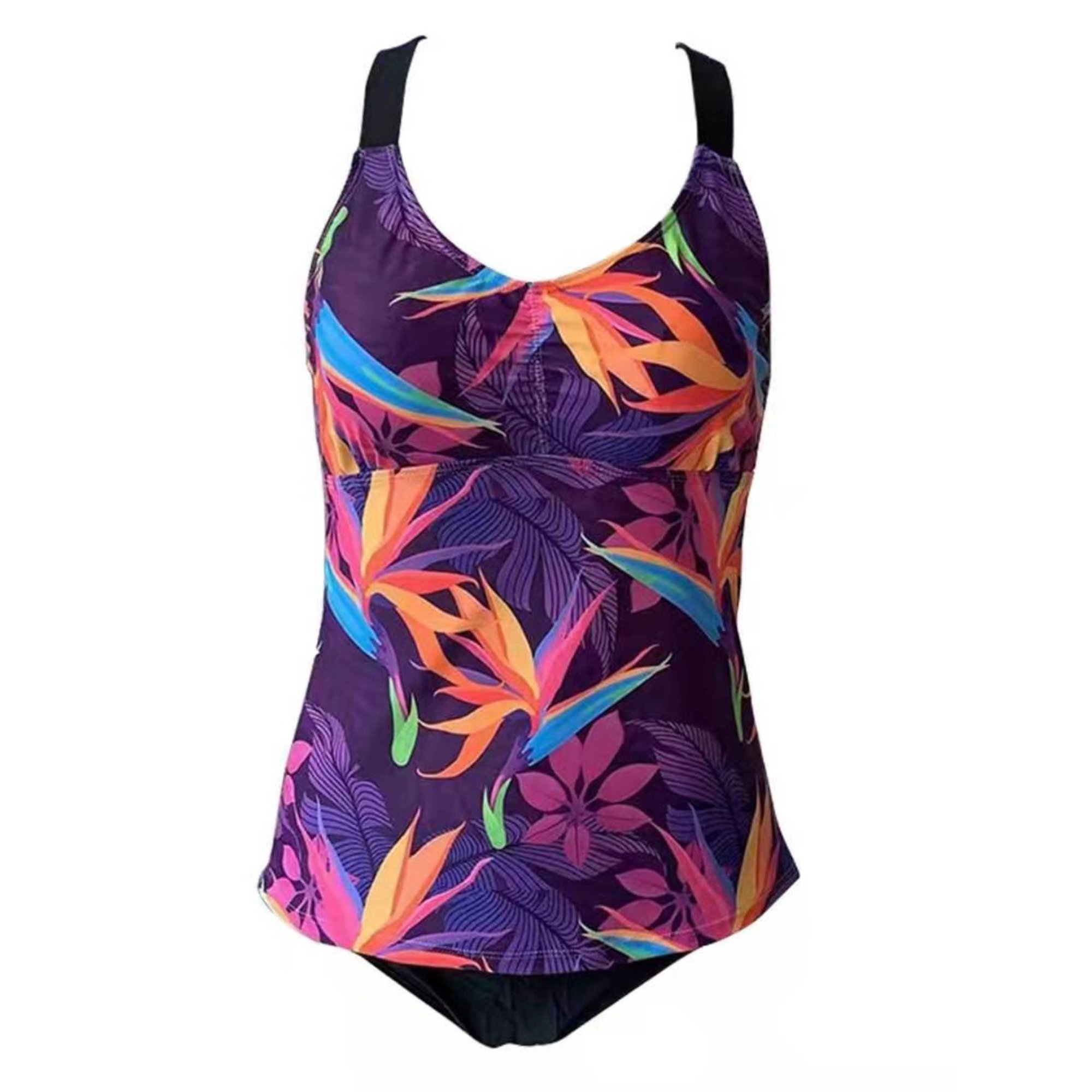 Floral Print Two Piece Tankini Swimsuits for Women 