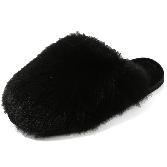 Fuzzy Slippers for Womens Closed Toe Womens Slippers Ultra Fluffy Plush Warm House Slippers for Women