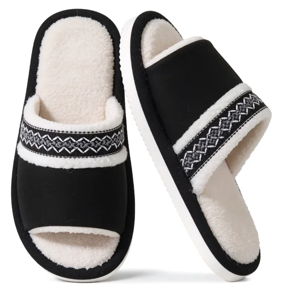 Open Toe Slippers for Womens Mens Cozy Women's Slippers 