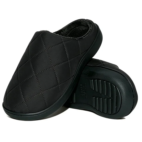 Slip On Waterproof Mens Slippers Closed Toe Slippers for Mens Warm